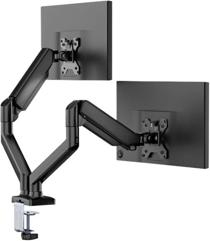 Dual-screen monitor stand with mechanical cantilever, one-to-two configuration in Saudi Arabia