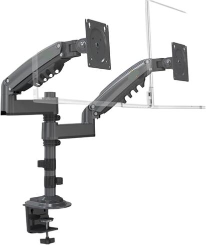 H180 Dual-Screen Monitor Stand with Desktop Height and Rotation in Saudi Arabia