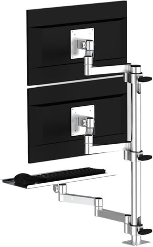 Dual-screen monitor stand with multiple screens (top and bottom)(Z09-700d-600) in Saudi Arabia