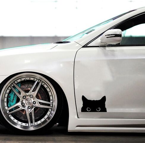 2 Pieces of Cute Black cat Stickers in Saudi Arabia