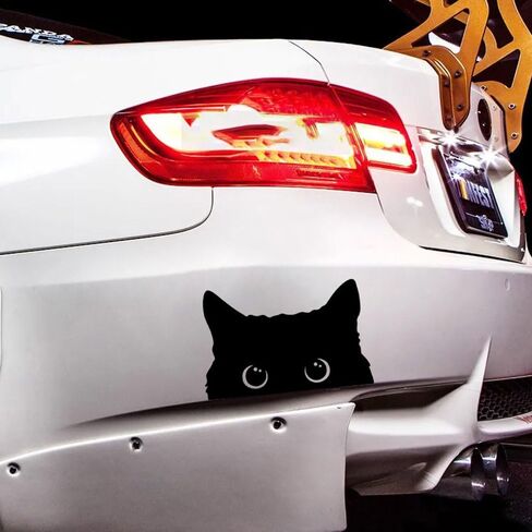 2 Pieces of Cute Black cat Stickers in Saudi Arabia