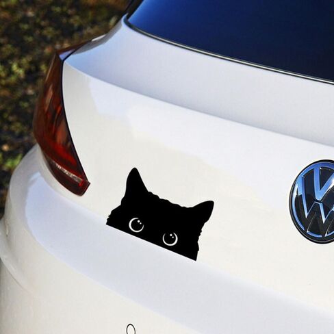 2 Pieces of Cute Black cat Stickers in Saudi Arabia