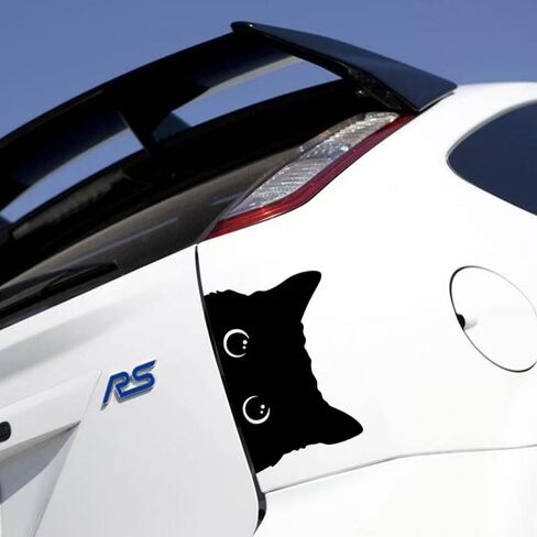 2 Pieces of Cute Black cat Stickers in Saudi Arabia