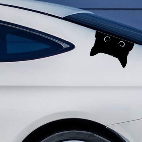 2 Pieces of Cute Black cat Stickers in Saudi Arabia