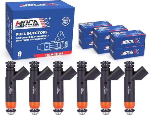 MOCA FJ460 6PCS Fuel Injectors Compatible with Ford 1999-2003 F-150, 2004 F-150 Heritage, 2003 E-150, 2003 E-150 Club Wagon V6 4.2L in Saudi Arabia