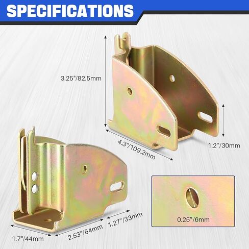 DASBET E Track Wood Beam Socket Fittings, E Track Beam Socket, E-Track Accessories Wood Beam Brackets, Cargo Storage Lumber Bracket for Cargo Control, Shelf Brackets, Cargo Trailer (10) in Saudi Arabia