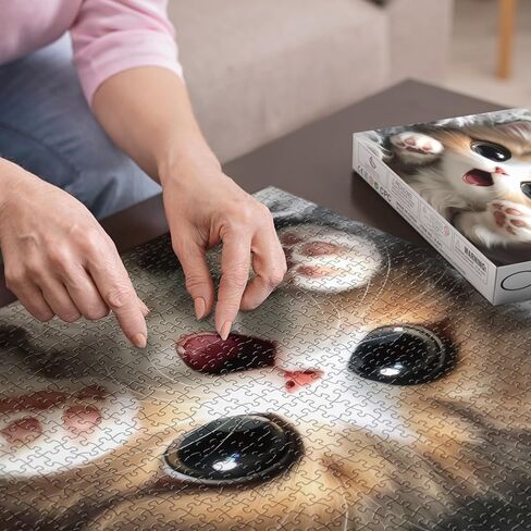 Animal Bear Jigsaw Puzzle for Adult 1000 Piece, Challenging Impossible Difficult Hard Puzzles for Adult, Nature Wildlife Hunting Puzzle 1000 Pieces in Saudi Arabia