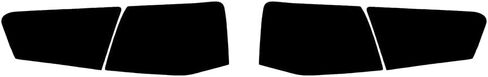 طقم غطاء ملون لفيلم Rvinyl Tail Light مسبق القطع في دخان التعتيم متوافق مع Audi S6 2013-2015 Sedan - ظهور لاصق in Saudi Arabia