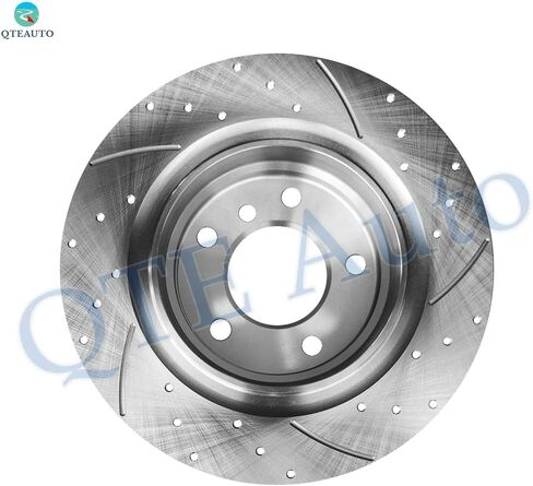 PM Auto Rear 294mm Drilled Slotted Brake Disc Rotors Replacement For 2001-2005 BMW 325I Base in Saudi Arabia