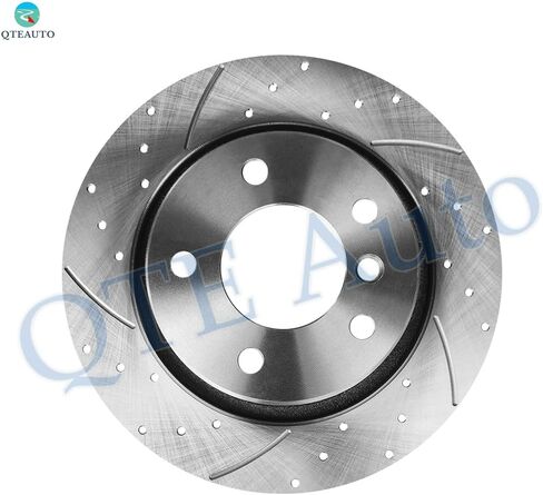 PM Auto Rear 294mm Drilled Slotted Brake Disc Rotors Replacement For 2001-2005 BMW 325I Base in Saudi Arabia