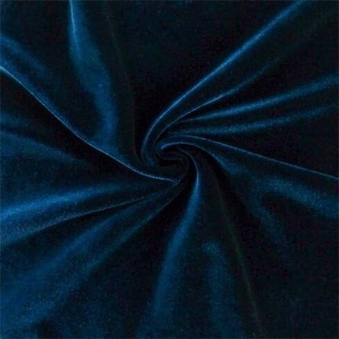 Navy Blue Stretch Velvet, Fabric by The Yard in Saudi Arabia