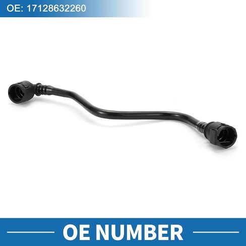 Radiator Hose No.17128632260 Engine Expansion Tank Overflow Pipe for BMW 530e 2018-2022 for BMW 530i 2017-2019 Plastic Black in Saudi Arabia
