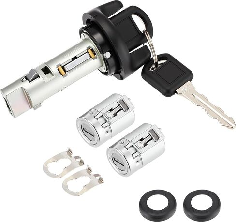 Ignition Switch Lock Cylinder and Door Lock Cylinder Set with Keys Compatible with Chevy C/k Pickup Compatible with GMC C/k Pickup (1995-1997) in Saudi Arabia