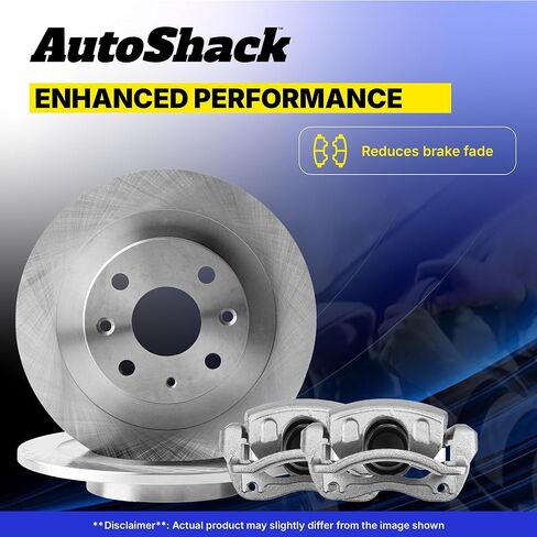 AutoShack 12.28 بوصة (312 مم) دوارات فرامل خلفية بفتحات تهوية + استبدال الفرجار لـ 2003-2009 Toyota 4Runner 2007-2009 Toyota FJ Cruiser 4-PC طقم فرامل in Kuwait