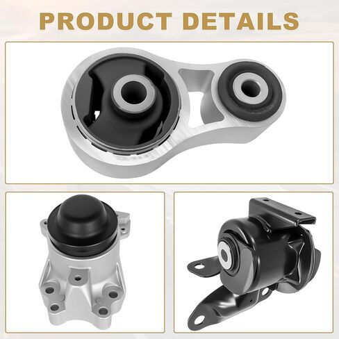 PartsFlow Set of 3 Engine Motor & Transmission Mount Compatible with 2010-2012 Mazda CX-9 3.7L AUTO, Replace OE#EM7004, A4419, A4425 in Saudi Arabia