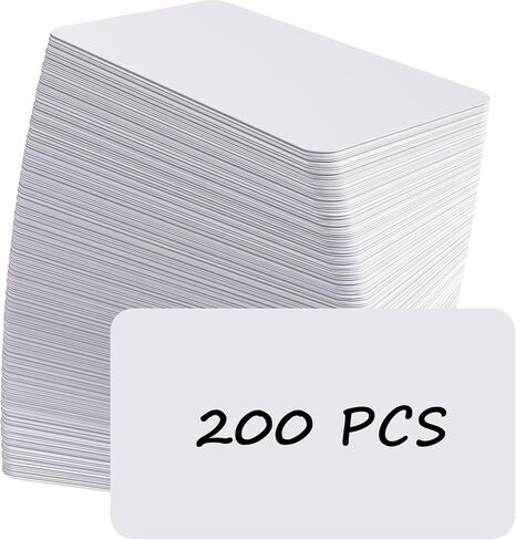 MaxGear Thank you for Supporting My Small Business Cards 200pcs, 3.5" x 2" Thank You Cards Small Business, Blank Business Cards Business Thank You Cards, Kraft Paper, 300 GSM White Cards Message Cards in Saudi Arabia