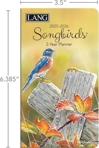 Lang, Songbirds 2 Year 2026 Planner, 3.63'' X 6.5'', Weekly Calendar with Stapled Binding in Saudi Arabia