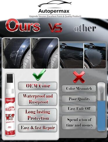 Black Car Touch Up Paint, Accurate Color Car Paint Scratch Repair, Quick and Easy Fix Chips and Nicks Scuff in Saudi Arabia