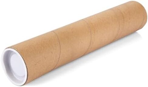 Kraft Mailing Tube with Caps, 2x12 Inch Cardboard Poster Tube for Mailing Tube Mailers Paper Poster Tube for Shipping Posters Maps Documents Blueprint Artworks in Saudi Arabia