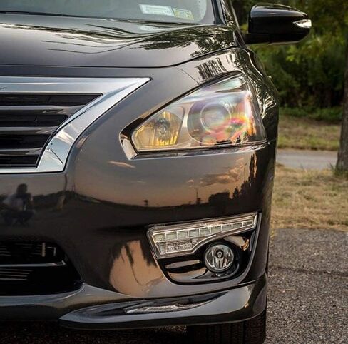 iJDMTOY Switchback LED Daytime Running Light Kit & Clear Lens Fog Light Combo Compatible With 2013-2015 Nissan Altima, Includes White/Amber LED DRL, Pair Halogen Fog Lights, Bezels & Wiring, Switch in Saudi Arabia