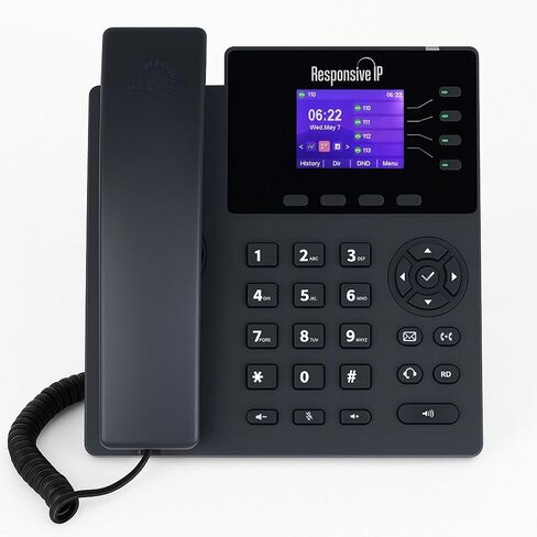 هاتف VoIP للمكاتب المنزلية – شاشة ملونة عالية الدقة، نظام هاتف Gigabit IP للشركات الصغيرة، هواتف VoIP للأعمال، هاتف Office IP (SIP-R40) in Saudi Arabia