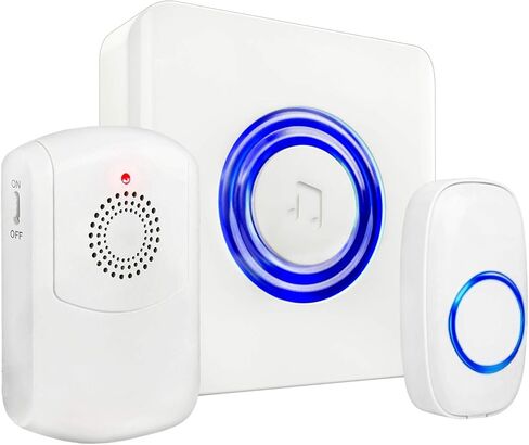 Wireless Caregiver Call Button System - Medical Alert System for Seniors & Elderly Care - Caregiver Pagers and Beepers w/ Flashing LED for Hearing Impaired, Belt Clip, Vibrating Receiver, Transmitter in Saudi Arabia