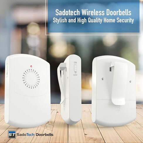 Wireless Caregiver Call Button System - Medical Alert System for Seniors & Elderly Care - Caregiver Pagers and Beepers w/ Flashing LED for Hearing Impaired, Belt Clip, Vibrating Receiver, Transmitter in Saudi Arabia