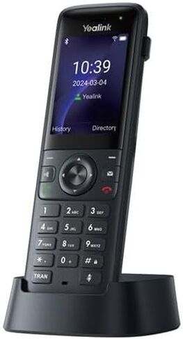 Yealink AX83H IP Phone - Cordless - Wi-Fi, Bluetooth - 5 Multiple Conferencing - Wall Mountable, Stand Mountable (Renewed) in Saudi Arabia
