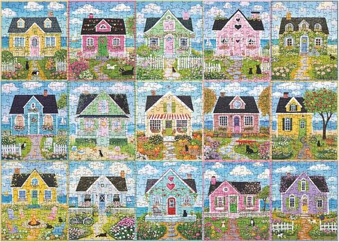 Camping Trippy Mystery Jigsaw Puzzle 1000 Piece for Adult, Magic Art Forest Scenery Painting Jigsaw Puzzles, Funny Pretty Aesthetic Landscape Puzzle in Kuwait