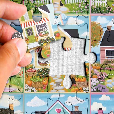 Camping Trippy Mystery Jigsaw Puzzle 1000 Piece for Adult, Magic Art Forest Scenery Painting Jigsaw Puzzles, Funny Pretty Aesthetic Landscape Puzzle in Kuwait