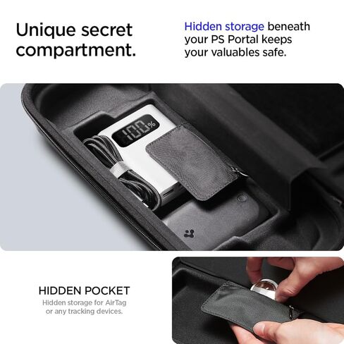 Spigen Rugged Armor Pro Designed for PlayStation Portal Remote Player Hard Shell Travel Carrying Case - Black in Saudi Arabia
