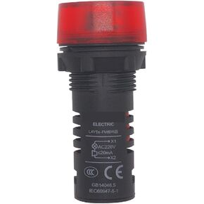 Continuous Buzzer LAY5SFM red 220v Alarm Warning Light 22 Hole Indicator Buzzer in Saudi Arabia