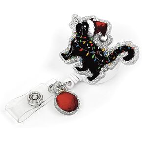 Christmas Gingerbread House Badge Reel Retractable Cute Acrylic Nurse Badge Reel with ID Holder for RN NICU Nurses Nursing Doctors Office Students Teachers in Kuwait