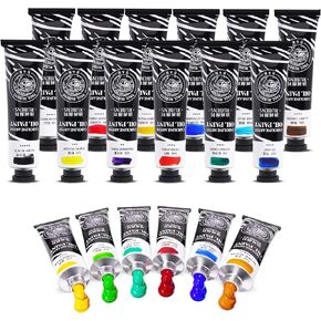Paul Rubens Artist Oil Paint,18 Vibrant Colors with Great Lastfastness, 60ml Large Capacity Tubes, Oil Paint Set Supplies for Artists, Students, Beginners in Saudi Arabia