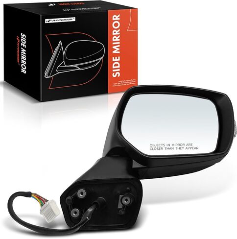 A-Premium Passenger Side Power Door Mirror - Compatible with Subaru Forester 2013 2014 2015 2016 - Heated Manual Folding w/Turn Signal Black Outside Rear View Mirror - Replace# 91036SG373 in Saudi Arabia