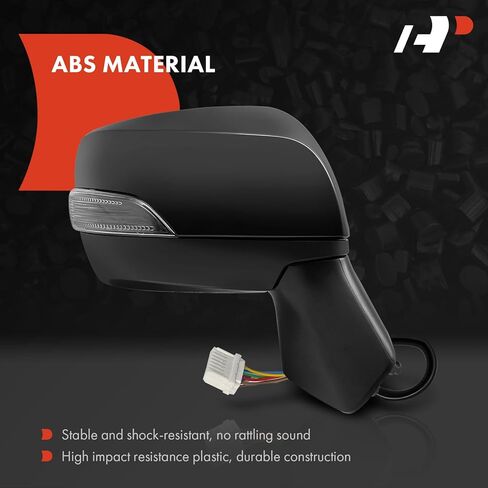 A-Premium Passenger Side Power Door Mirror - Compatible with Subaru Forester 2013 2014 2015 2016 - Heated Manual Folding w/Turn Signal Black Outside Rear View Mirror - Replace# 91036SG373 in Saudi Arabia