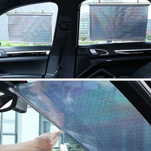 Car Automatic Retractable Sunshade Car Windshield Sun Block Visor Shade Curtain Sun, Integrated Automatic Retractable Sunshade for Car Blackout Curtain in Saudi Arabia