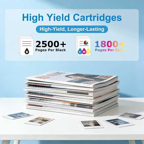 936e 936XL Ink Cartridges combo Compatible for HP936e HP 936 XL HP936 xl HP 936e Printer 936e ink Work with Officejet Pro 9110b 9120 9122e 9125e 9128e 9130b 9135e 9730e Printer black C/M/Y ink(4 Pack) in Kuwait