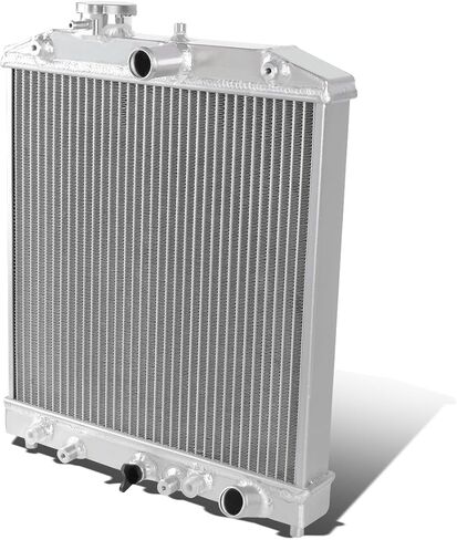 Auto Dynasty Full Aluminum 2-Row 42mm Cooling Radiator, Compatible with Civic 92-00 | Del Sol 93-97 | Integra 94-01, Manual Transmission Models Only, EJ EK EG DB DC in Kuwait
