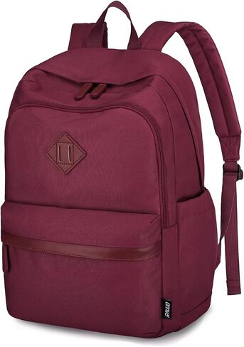 RAVUO Backpack for Women, Water Resistant School Bookbag with 15.6 inch Laptop Compartment Casual College Schoolbag Daypack for Teen Girls,Red in Saudi Arabia