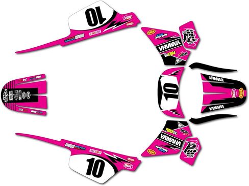 Graphics Kit for Yamaha PW 50 (1980-2023) Speed Series Blue 09 Mil - Dirt bike Custom Racing Graphics Decals Stickers Kit, no-plastics in Saudi Arabia