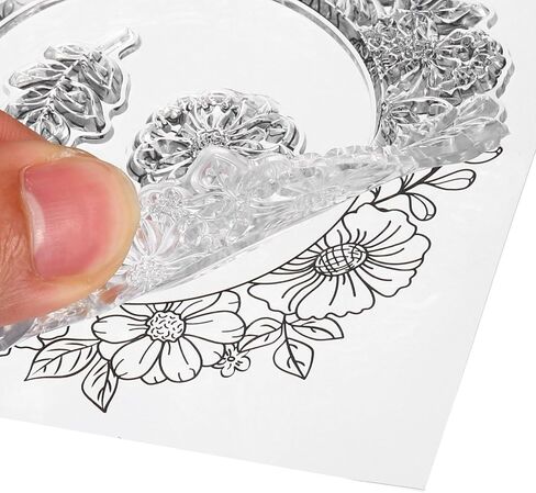 PATIKIL Transparent Silicone Stamps, 1 Pcs T1732 Note Clear Stamps for Card Making Decoration DIY Scrapbooking Embossing Album Decor Craft, Clear in Saudi Arabia