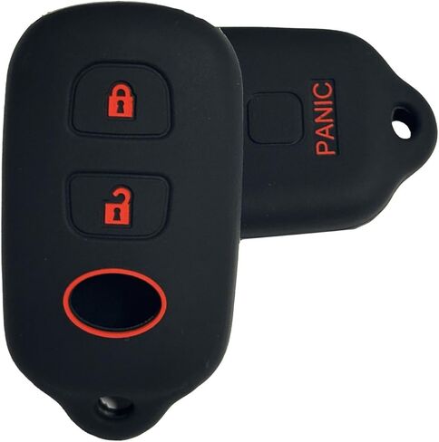 غطاء مفتاح Fob لـ Rav4 Corolla: واقي حافظة عن بعد مناسب لسيارة Toyota Celica Highlander MR2 Spyder Prius Sienna Tundra Echo FJ Cruiser Yaris Scion XA XB 1998 إلى 2009 HYQ12BAN HYQ1512Y (وردي) in Kuwait