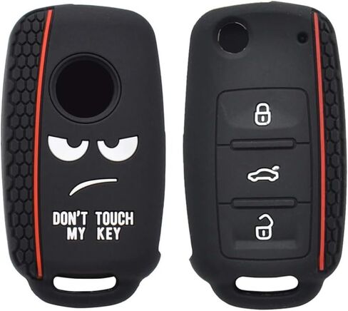1pc Silicone 3 Button Remote Key Case Fob Shell Cover for VW for Beetle for Caddy for Eos for Jetta for Golf for for for Sharan for Tiguan for Touran for Passat for Bora for Transporter T5 in Saudi Arabia