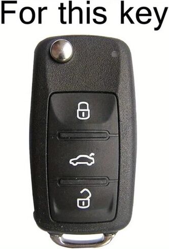 1pc Silicone 3 Button Remote Key Case Fob Shell Cover for VW for Beetle for Caddy for Eos for Jetta for Golf for for for Sharan for Tiguan for Touran for Passat for Bora for Transporter T5 in Saudi Arabia