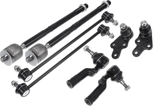 X AUTOHAUX 8pcs Front Suspension Kit Inner Outer Tie Rod End Front Sway Bar Link Ball Lower Joint for Ford Escape 2014-2018 No.K750802/EV800898/ES800955 in Saudi Arabia