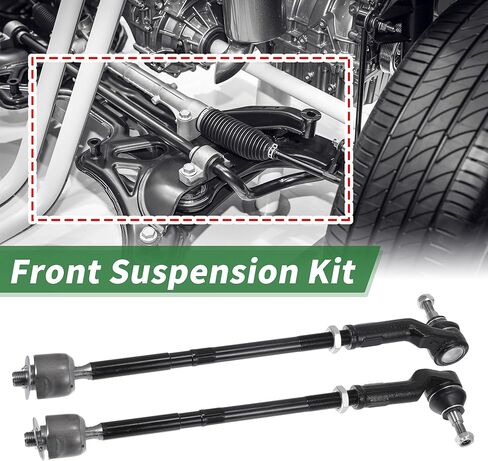 X AUTOHAUX 8pcs Front Suspension Kit Inner Outer Tie Rod End Front Sway Bar Link Ball Lower Joint for Ford Escape 2014-2018 No.K750802/EV800898/ES800955 in Saudi Arabia