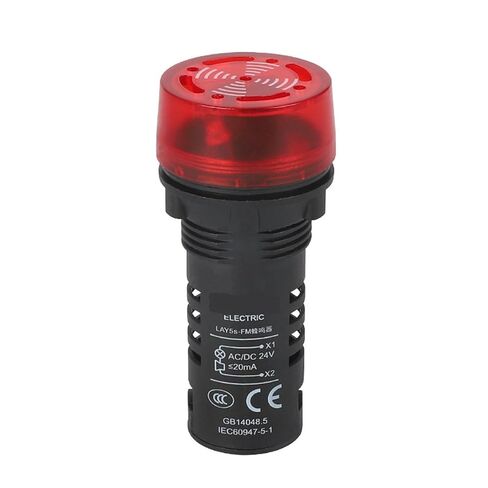 Buzzer LAY5s-FM red Alarm Intermittent Flashing 220V Sound and Light Warning Light 24V(LAY5s-FMDC24Vyellow) in Saudi Arabia