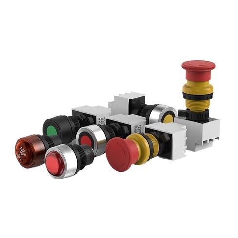 Explosion-Proof Indicator Light Buzzer 8030mm red and Green AC220V380vDC24v Emergency Stop knob Button Switch(MetalHeadRed24V-36V) in Saudi Arabia