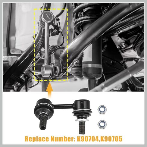 2pcs Front Sway Bar Links K90704 K90705 Stabilizer End Link Suspension Kit Replacement for Toyota Tacoma 2001-2004 4882035040 Replacement Car Parts in Saudi Arabia